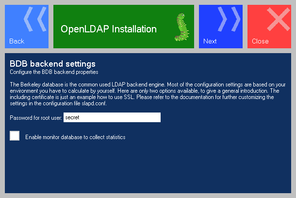 OpenLDAP for Windows Berkeley Database