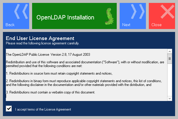 OpenLDAP for Windows Common Public License (CPL)