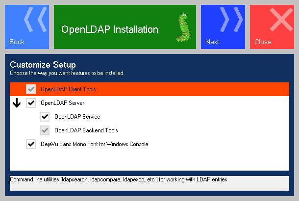 OpenLDAP for Windows Features