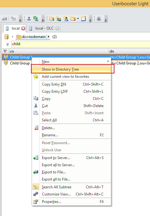 Show an attribute in the Directory Tree
